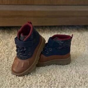 Carter's Navy and Brown Toddler Boots